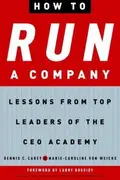 Book cover of How to run a company