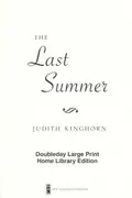 Book cover of The last summer