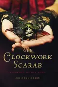 Book cover of The clockwork scarab