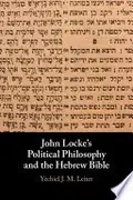 Book cover of John Locke's Political Philosophy and the Hebrew Bible