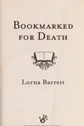 Book cover of Bookmarked for death
