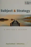 Book cover of Subject & Strategy