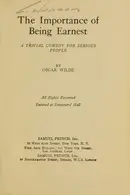 Book cover of The Importance of Being Earnest