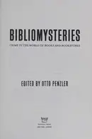 Book cover of Bibliomysteries