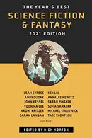 Book cover of The Year’s Best Science Fiction & Fantasy, 2021 Edition