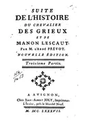 Book cover of Manon Lescaut