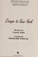 Book cover of Escape to New York