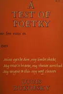 Book cover of A test of poetry