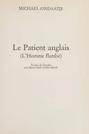 Book cover of Le patient anglais