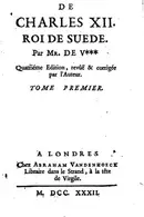Book cover of Histoire de Charles XII
