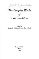 Book cover of The complete works of Anne Bradstreet
