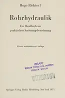 Book cover of Rohrhydraulik