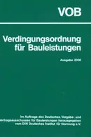 Book cover of VOB. Verdingungsordnung für Bauleistungen 2000. Gesamtausgabe. Design Principles and Patterns