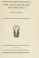 Book cover of The contemporary and his soul