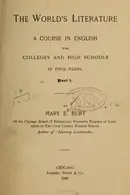 Book cover of The world's literature