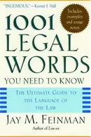 Book cover of 1001 Legal Words You Need to Know