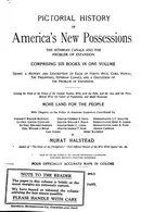 Book cover of Pictorial History of America's New Possessions