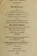 Book cover of Dissertatio medica inauguralis de rubeola
