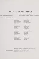 Book cover of Frames of reference