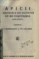 Book cover of Apicii librorvm X qui dicvntvr de re coqvinaria qvae extant