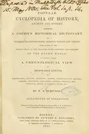 Book cover of A popular cyclopedia of history