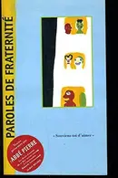 Book cover of Paroles de fraternité