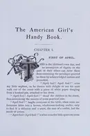 Book cover of American Girls Handy Book