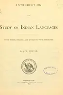 Book cover of Introduction to the study of Indian languages