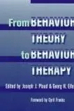 Book cover of From Behavior Theory to Behavior Therapy
