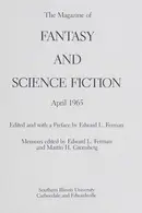 Book cover of The Magazine of fantasy and science fiction, April 1965