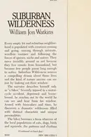 Book cover of Suburban wilderness
