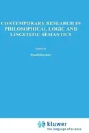 Book cover of Contemporary research in philosophical logic and linguistic semantics
