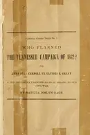 Book cover of Who planned the Tennessee campaign of 1862?