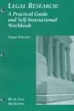 Book cover of Legal research