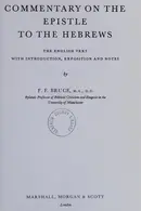 Book cover of Commentary on the Epistle to the Hebrews