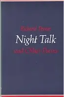 Book cover of Night talk, and other poems
