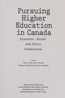 Book cover of Pursuing higher education in Canada