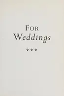 Book cover of For weddings and a funeral
