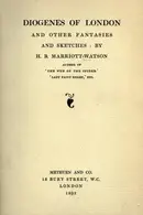 Book cover of Diogenes of London