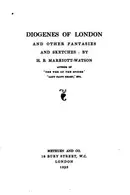 Book cover of Diogenes of London and other fantasies and sketches