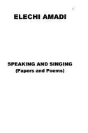 Book cover of Speaking and singing
