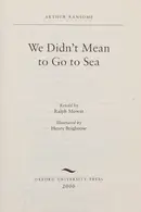 Book cover of We didn't mean to go to sea