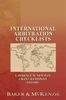 Book cover of International arbitration checklists