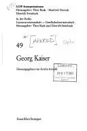 Book cover of Georg Kaiser
