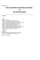 Book cover of What Congress and Gandhi have done to the untouchables