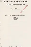 Book cover of Buying a business