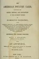Book cover of The American poultry yard