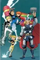 Book cover of Thor and the WArriors Four