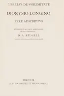Book cover of Libellus de Sublimitate