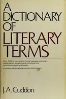 Book cover of A dictionary of literary terms